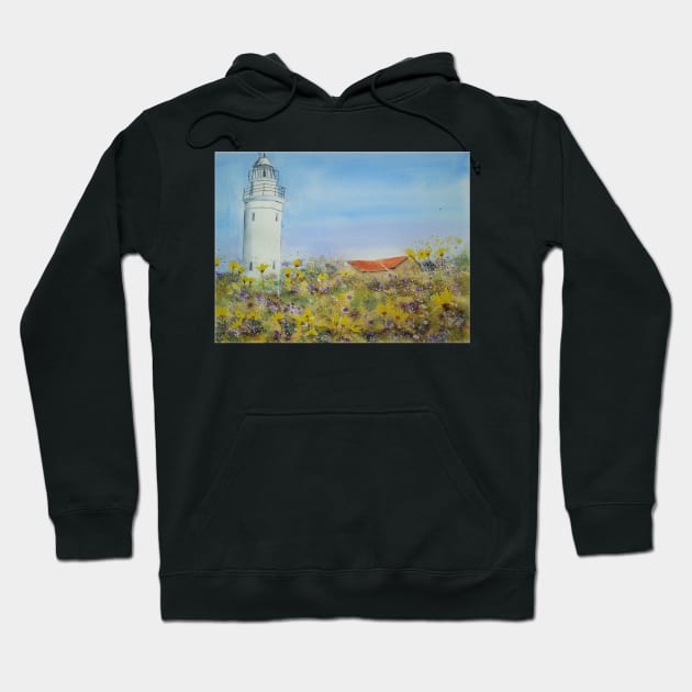 Paphos Lighthouse, Cyprus Hoodie by FrancesArt